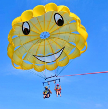 Pelican Adventures parasailing on the Emerald Coast